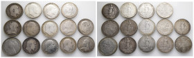 Großbritannien, Sammlung von Florin Stücken. Darunter folgende Jahrgänge: 1879 (Gothic Type) 1887, 1890, 1896, 1898, 1902, 1903, 1904, 1905, 1906, 190...