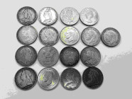 Großbritannien, Sammlung von Crown Stücken. Darunter folgende Jahrgänge: 1887, 1889, 1890, 1891, 1892, 1893, 1896, 1897, 1900, 1902, 1928, 1935, 1937,...
