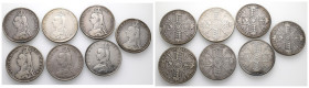 Großbritannien, Victoria 1837-1901, Sammlung von Crown Stücken. Darunter folgende Jahrgänge: 1887 (2x); 1888 (2x); 1889 (2x); 1890. Gesamt: 7 Stück. S...
