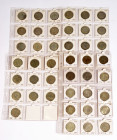 Großbritannien, vollständige Sammlung aller Half Crown Stücke von 1911-1951. Bei Jahrgang 1926 und 1927 sind beide Varianten vorhanden. In dieser Voll...