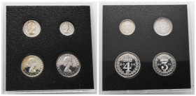 Großbritannien, Elisabeth II. Maundy Proof Set 2006. Fourpence, Threepence, Twopence, Penny. Im Original Case. Polierte Platte