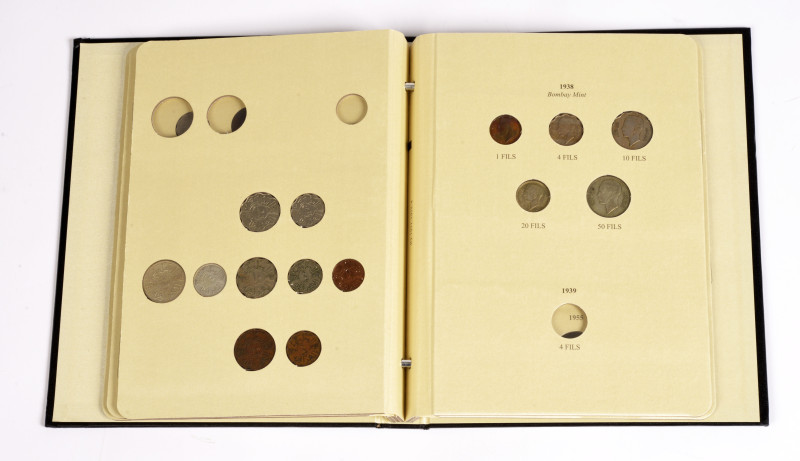 Irak, Republik, Sammlung von Münzen aus der Zeit von 1931- 1953 in einem Album. ...