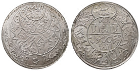 Jemen, Imam Yahya Bin Mohammed Hamid al-Din, 1904-1948, 1 Rial 1925/1926 (= 1344 AH). 28,07 g. Dav. 352. Selten in dieser Erhaltung. Vorzüglich-Stempe...
