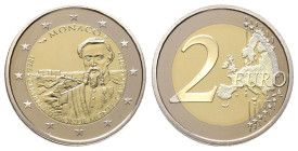 Monaco, Albert II. seit 2005, 2 Euro 2016. Auf den 150. Jahrestag der Gründung Monte Carlos durch Charles III. Polierte Platte