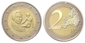 Monaco, Albert II. seit 2005, 2 Euro 2017. Francois Joseph Bosio. Polierte Platte