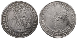 Niederlande, Deventer, Kampen und Zwolle gemeinschaftlich, Taler 1555. 28,23 g. Dav. 8534; Delm. 673 (R). Hübsche Patina, sehr schön
