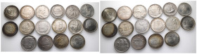 Vereinigte Staaten von Amerika, Sammlung von 16 Gedenk Half Dollars. Enthalten sind 1892 (K/M 117), 1893 (K/M 117), 1918 (K/M 143), 1920 (K/M 146), 19...