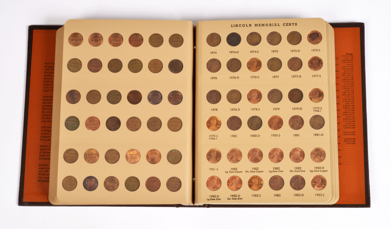 Vereinigte Staaten von Amerika, Sammlung von 295 "Lincoln Cents" aus der Zeit vo...