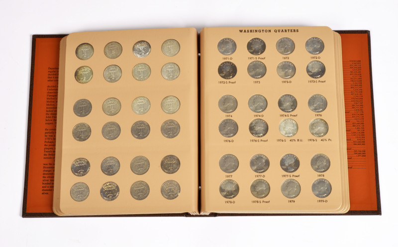 Vereinigte Staaten von Amerika, Sammlung von 185 "Washington Quarters" aus der Z...