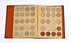 Vereinigte Staaten von Amerika, Sammlung von allen 35 "Franklin Half Dollars" aus der Zeit von 1948-1963, zusammengefasst in einem Album der World Coi...