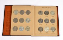 Vereinigte Staaten von Amerika, Sammlung von allen 32 "Eisenhower Dollars" aus der Zeit von 1971-1978, zusammengefasst in einem Album der World Coin L...