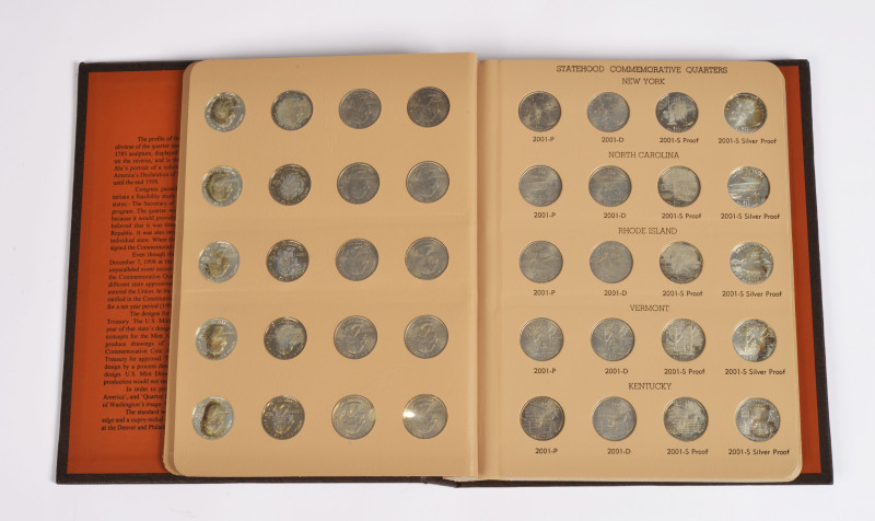 Vereinigte Staaten von Amerika, Sammlung von allen 100 "Statehood Commemorative ...