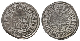 Bentheim Tecklenburg Rheda, Moritz 1623-1674, 1/28 Taler (Fürstengroschen) 1656. 1,96 g. Kennepohl 81. Sehr selten. Sehr schön +