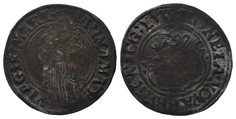 Braunschweig, Stadt, Annengroschen 1539. 3,55 g. Jesse 31. Dunkle Patina, sehr s...