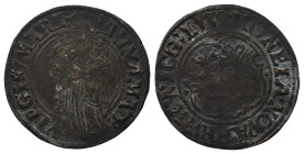 Braunschweig, Stadt, Annengroschen 1539. 3,55 g. Jesse 31. Dunkle Patina, sehr schön