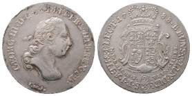 Braunschweig Calenberg Hannover, Georg III. 1760-1820, 2/3 Taler 1788, Clausthal. 13,19 g. Welter 2808. Selten. Feine Patina, kl. Randfehler, fast vor...