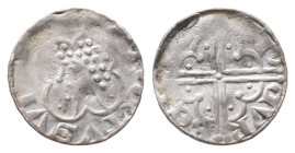 Corvey, Hermann I. von Nolte 1223-1254, Pfennig. 1,20 g. Weing. 25. Leichte Prägeschwäche, sehr schön