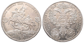 Friedberg, Franz Heinrich von Dalberg 1755-1776, Konv-Taler 1766, mit Titel Josephs II., Nürnberg. 28,04 g. Dav. 2251; Eichelmann 97. Prachtexemplar. ...