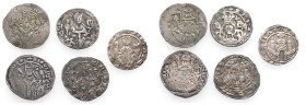 Köln, kleines Konvolut von Pfennigen. 5 Stück. Alle Münzstätte Köln. Philipp 1167-1175, Häv. 506; Adolf I. 1193-1205, Häv. 588; Heinrich I. 1225-1238,...