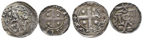 Köln, Adolf I. 1193-1205, Pfennig, Soest. 2 Stück. Häv. 856 und 904 var. Leichte Prägeschwäche, sehr schön und sehr schön
Erworben von Manfred Olding,...