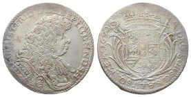 Lübeck, August Friedrich, Herzog von Holstein-Gottorp, 1666-1705, 2/3 Taler 1690, Kaltenhof. 17,80 g. Dav. 622; Lange 509. Leichte Prägeschwäche, leic...