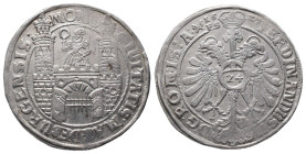 Magdeburg, Stadt, Reichstaler (24 Groschen) 1627, mit Titel Ferdinands II. 28,71 g. Dav. 5516; v. Schr: 1080. Prachtexemplar. Feiner Prägeglanz, vorzü...