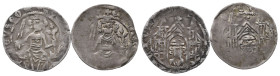 Mark, Everhard II. 1277-1308, Pfennig, Iserlohn. 2 Stück. Men. - und 38. Sehr schön und leichte Prägeschwäche, sehr schön