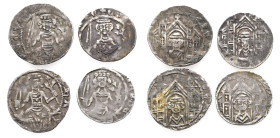 Mark, Everhard II. 1277-1308, Pfennige, alle Münzstätte Iserlohn. 4 Stück. Schön-sehr schön
Erworben von der Münzhandlung Künker, Osnabrück 1986 und 1...