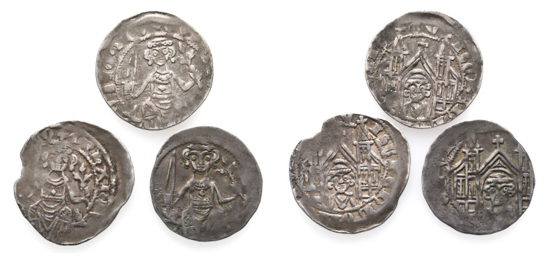 Mark, Everhard II. 1277-1308, Pfennige, alle Münzstätte Iserlohn. 3 Stück. Schön...