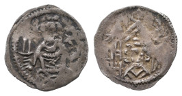 Mark, Engelbert II. 1308-1328, Vierling, Bochum oder Iserlohn. 0,32 g. Men. - (vgl. 42), Slg. Lej -. Von größter Seltenheit. Leichte Prägeschwäche, se...