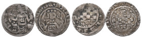 Mark, Engelbert II. 1308-1328, Pfennige, Unna und ohne Angabe der Münzstätte, 2 Stück. Leichte Prägeschwäche, sehr schön