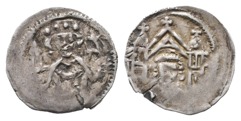 Mark, Adolf II. 1328-1347, Vierling, Iserlohn. 0,26 g. Men. -; Slg. Lej. -. Selt...
