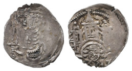Mark, Adolf II. 1328-1347, Vierling, Hamm. 0,27 g. Men. -; Slg. Lej. - Von größter Seltenheit. Leichte Prägeschwäche, sehr schön