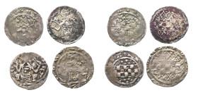 Mark, Engelbert III. 1347-1391, Hälbling, Unna (2x) und Iserlohn (2x). 4 Stück. Verschiedene Varianten. Schön-sehr schön
Exemplare der Auktion Künker ...