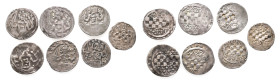 Mark, Engelbert III. 1347-1391, Pfennige (5x) und Hälbling (2x), alle Münzstätte Iserlohn. 7 Stück. Schön-sehr schön
Erworben aus der Lagerliste Hild,...