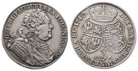 Sachsen, Friedrich August II. 1733-1763, König von Polen, 2/3 Taler 1740, Dresden. 13,73 g. Dav. 830; Kahnt 545. Sehr schön-vorzüglich