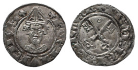 Trier, Boemund II. von Warsberg 1354-1362, 1/2 Schilling o. J. 1,24 g. Sehr schön +