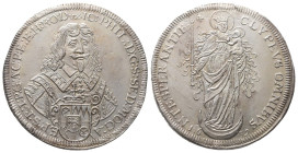 Würzburg, Johann Philipp von Schönborn 1642-1673, Reichstaler 1652, Nürnberg. 28,62 g. Dav. 5980; Helmschrott 320. Attraktives Exemplar, winz. Randfeh...