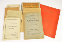 Numismatische Literatur, Konvolut Westfalen. Darunter: Auktionskatalog Adolph E. Cahn, Sammlung Th. Kirsch, Frankfurt 1912; Auktionskatalog Waldemar W...