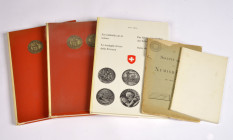 Numismatische Literatur, Konvolut Schweiz. Darunter: Wielandt, Münz- und Geldgeschichte des Standes Schwyz, 2 Exemplare; Jean L. Martin, Schützenmedai...