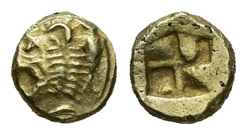 IONIA, Phokaia. Circa 625/0-522 BC. EL Myshemihekte – Twenty-fourth Stater (6mm,...