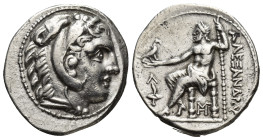 KINGS OF MACEDON. Alexander III 'the Great' (336-323 BC). Tetradrachm. (25mm, 17.00 g) Amphipolis Obv: Head of Herakles right, wearing lion skin. Rev:...