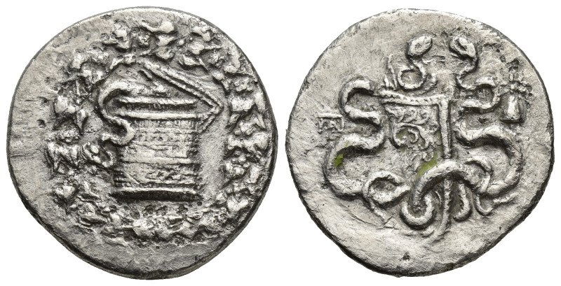 PHRYGIA, Apameia. Circa 166-133 BC. AR Tetradrachm (26mm, 11.67 g). Cistophoric ...