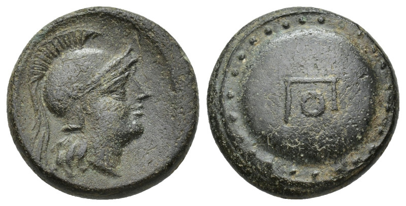 PAMPHYLIA. Aspendos. late 4th-3rd century BC. (18mm, 5.66 g). Head of Athena to ...