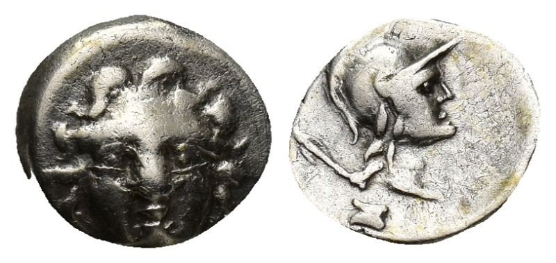 PISIDIA. Selge. Ca. 4th century BC. AR obol (9mm, 0.75 g). Ca. 300-190 BC. Head ...
