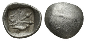 Levantine Region. Uncertain 400-250 BC. Imitating Athens Obol AR (10mm, 0.66 g)