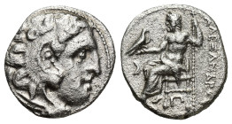 Kings of Macedon. Kolophon. Alexander III "the Great" 336-323 BC. Drachm AR (16mm, 4.39 g). Head of Herakles right, wearing lion's skin / AΛΕΞΑΝΔΡΟΥ, ...