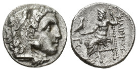 KINGS OF MACEDON. Alexander III 'the Great', 336-323 BC Drachm AR (16mm, 4.17 g) In the types of Alexander III. Struck circa 323-319 BC Head of Herakl...