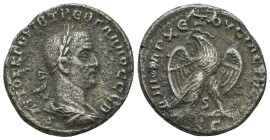 Seleucis and Pieria, Antioch, Trebonianus Gallus Tetradrachm (25mm, 9.63 g). AD 250-251. ΑΥΤΟΚ Κ Γ ΟΥΙΒ ΤΡЄΒ ΓΑΛΛΟϹ ϹЄΒ, laureate, draped and cuirasse...
