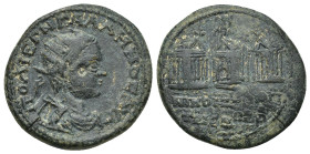 BITHYNIA. Nicomedia. Gallienus (253-268). Ae. (24mm, 7.37 g) Obv: ΠO ΛI ЄΓN ΓAΛΛHNOC AVΓ. Radiate, draped and cuirassed bust right. Rev: NIKOMHΔЄΩN TP...